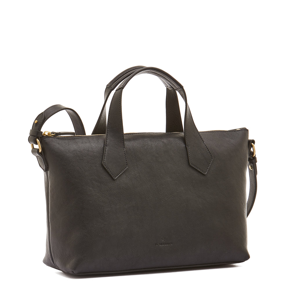 Le laudi | Women's handbag in vintage leather color black