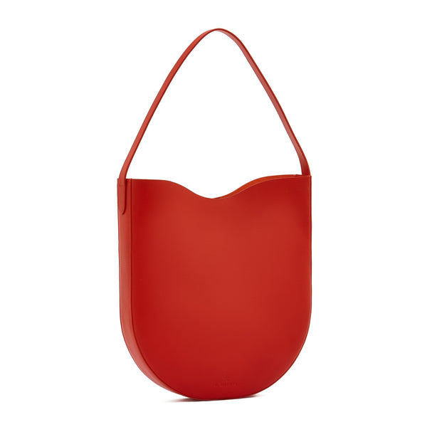 Roseto | Women's hobo in leather color bright red