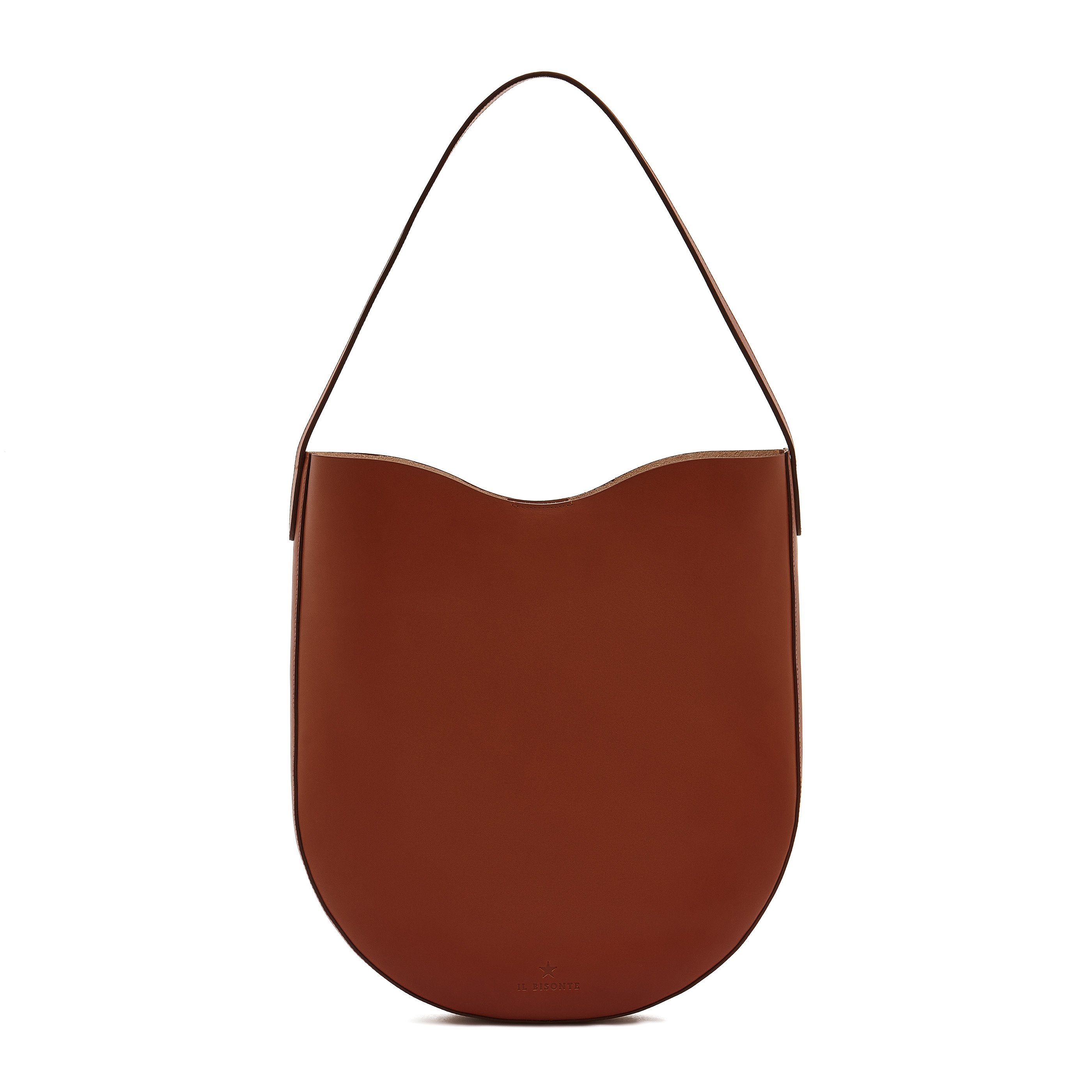 Roseto | Hobo pour femme en cuir couleur rouge ruggine