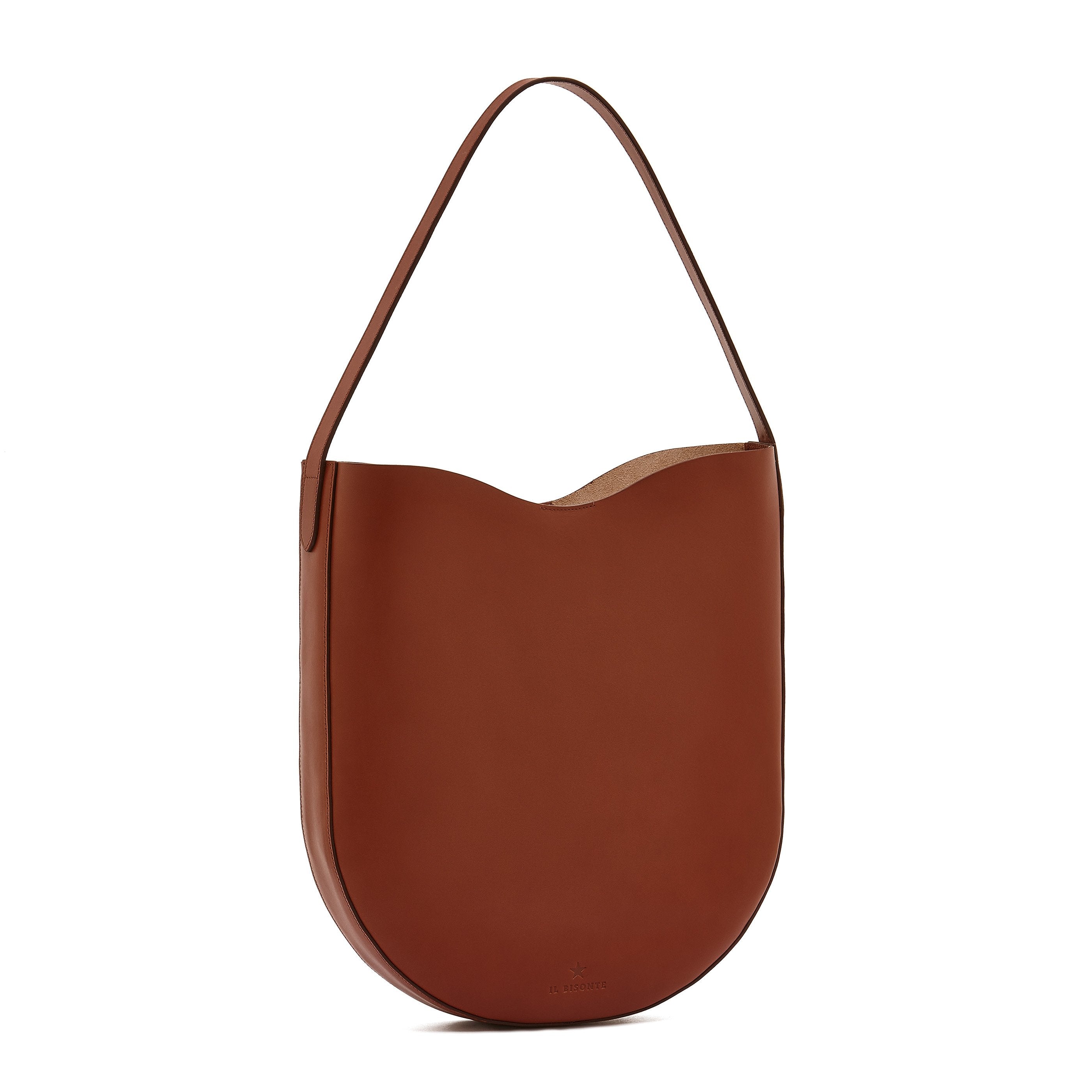Roseto | Hobo pour femme en cuir couleur rouge ruggine
