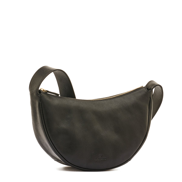 Oliveta | Hobo pour femme en cuir couleur noir