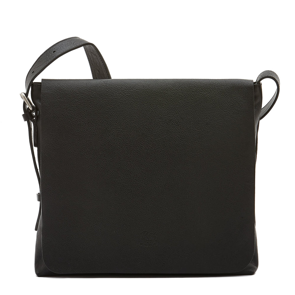 Brolio | Men's messenger in vintage leather color black