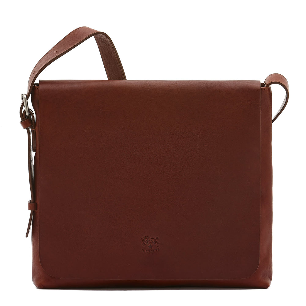 Brolio | Men's messenger in vintage leather color sepia