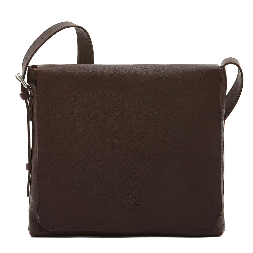 Brolio | Men's messenger in vintage leather color coffee