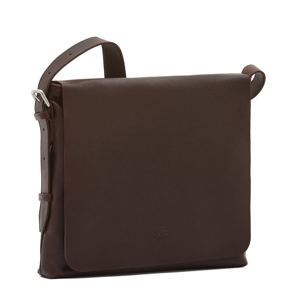 Brolio | Men's messenger in vintage leather color coffee