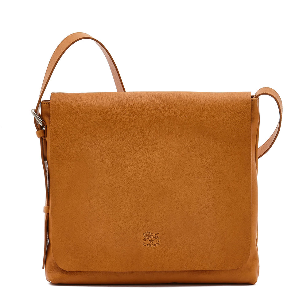 Brolio | Men's messenger in vintage leather color natural