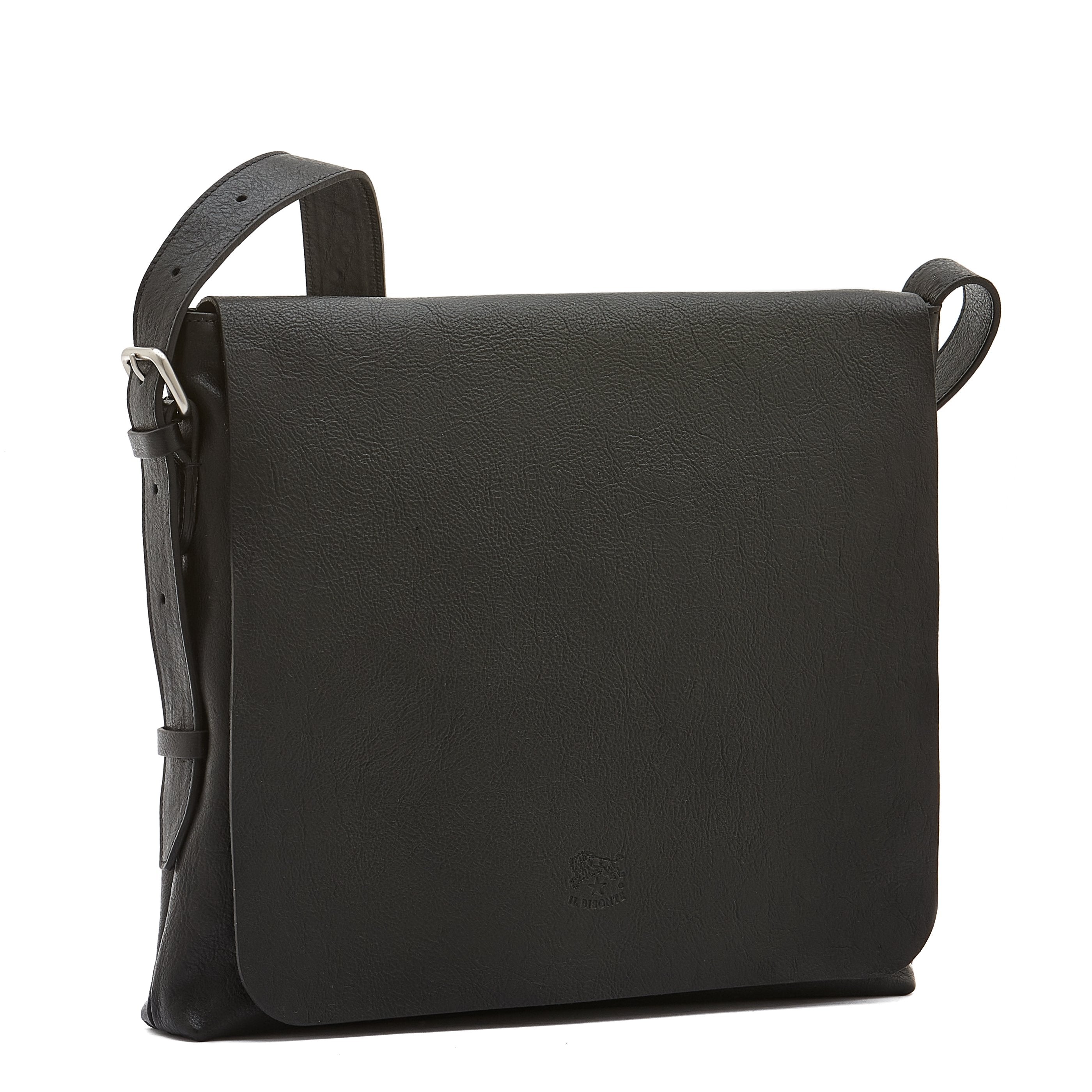 Brolio | Messenger da uomo in pelle invecchiata colore nero