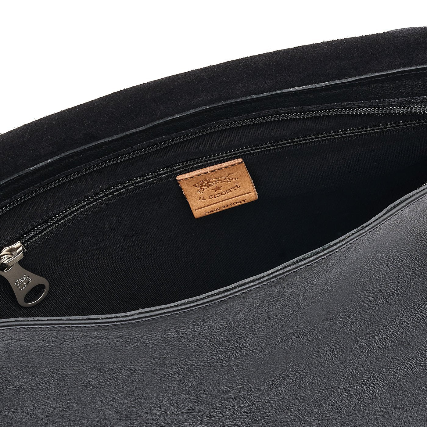Brolio | Messenger da uomo in pelle invecchiata colore nero