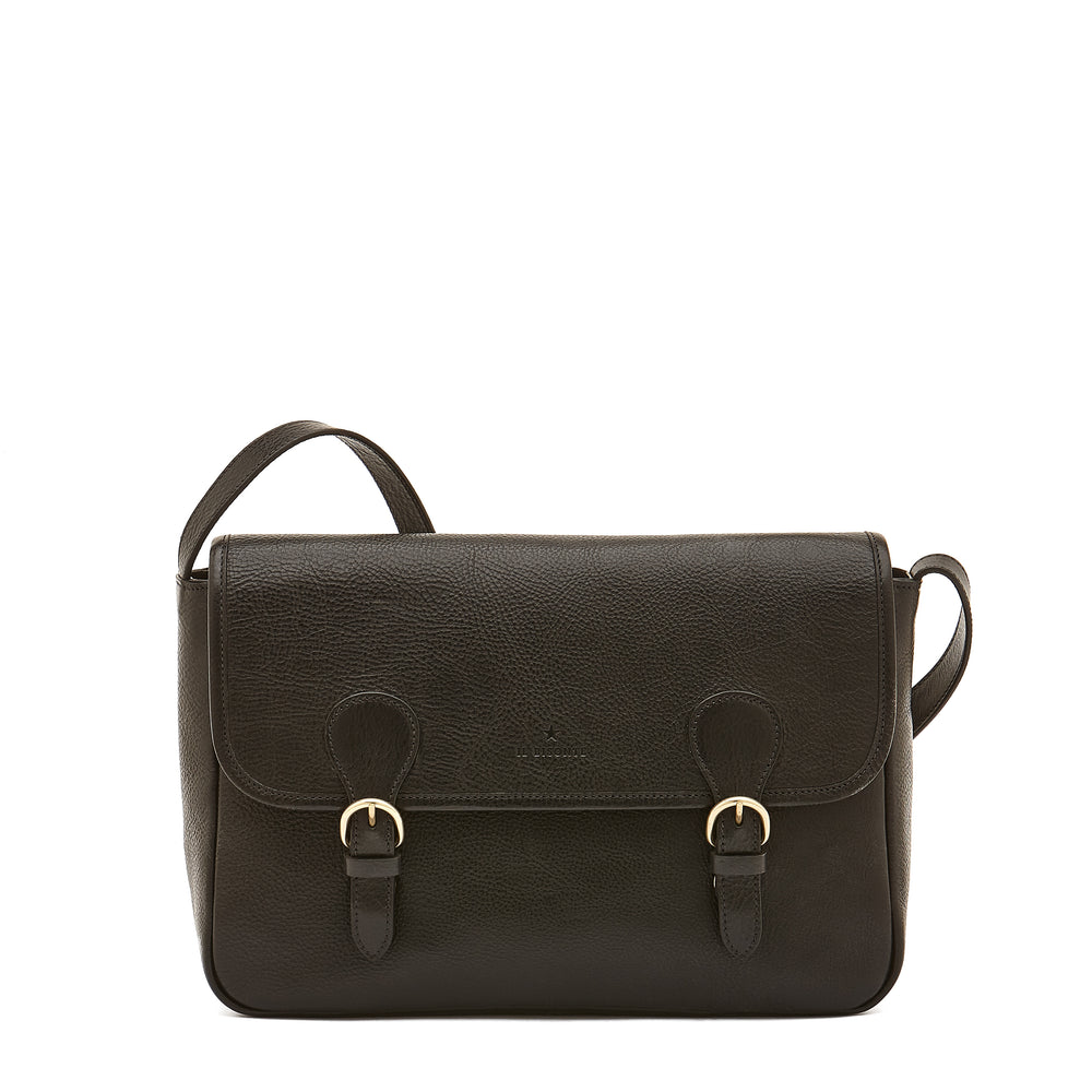 Novecento | Women's messenger in leather color black