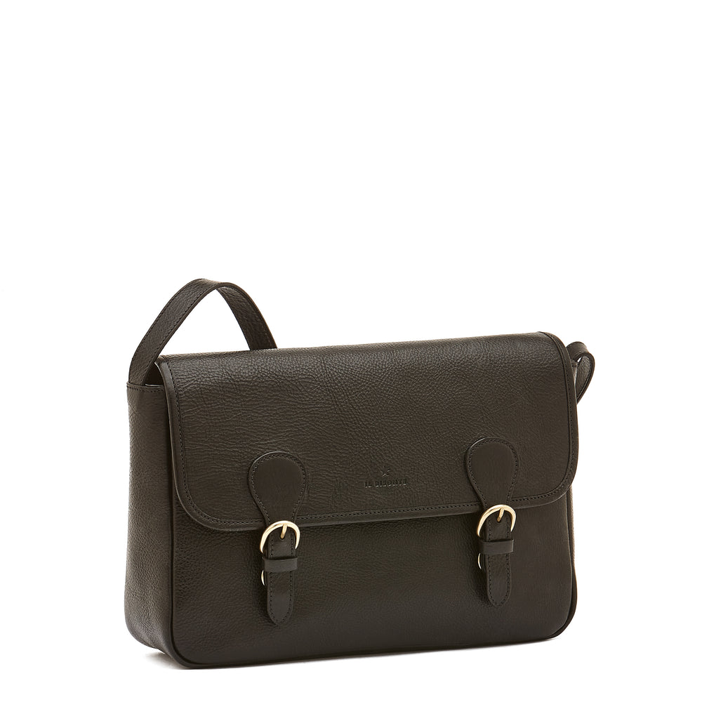 Novecento | Women's messenger in leather color black