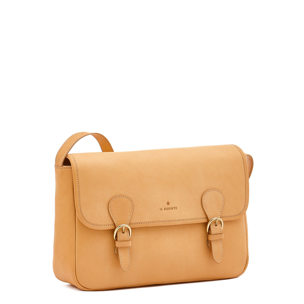 Novecento | Women's messenger in leather color natural