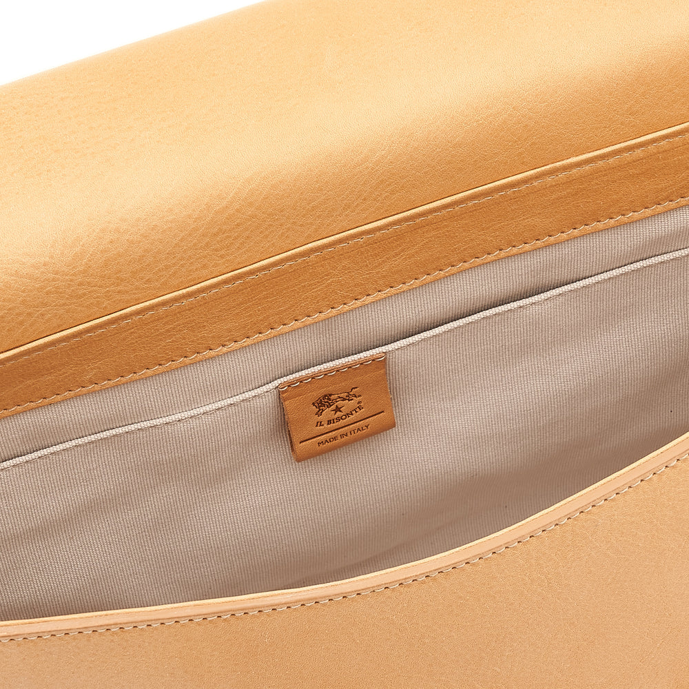 Novecento | Women's messenger in leather color natural