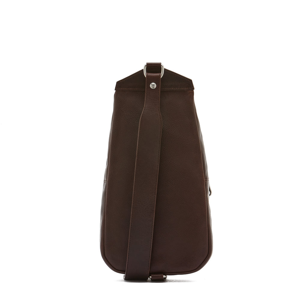 Cosimo | Sac à dos mono pour homme en cuir vintage couleur cafè