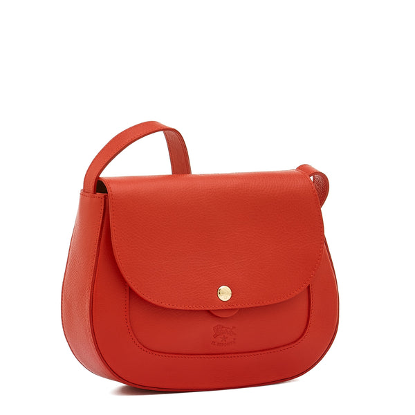 Mezzomonte | Women's Saddle in Leather color Bright Red