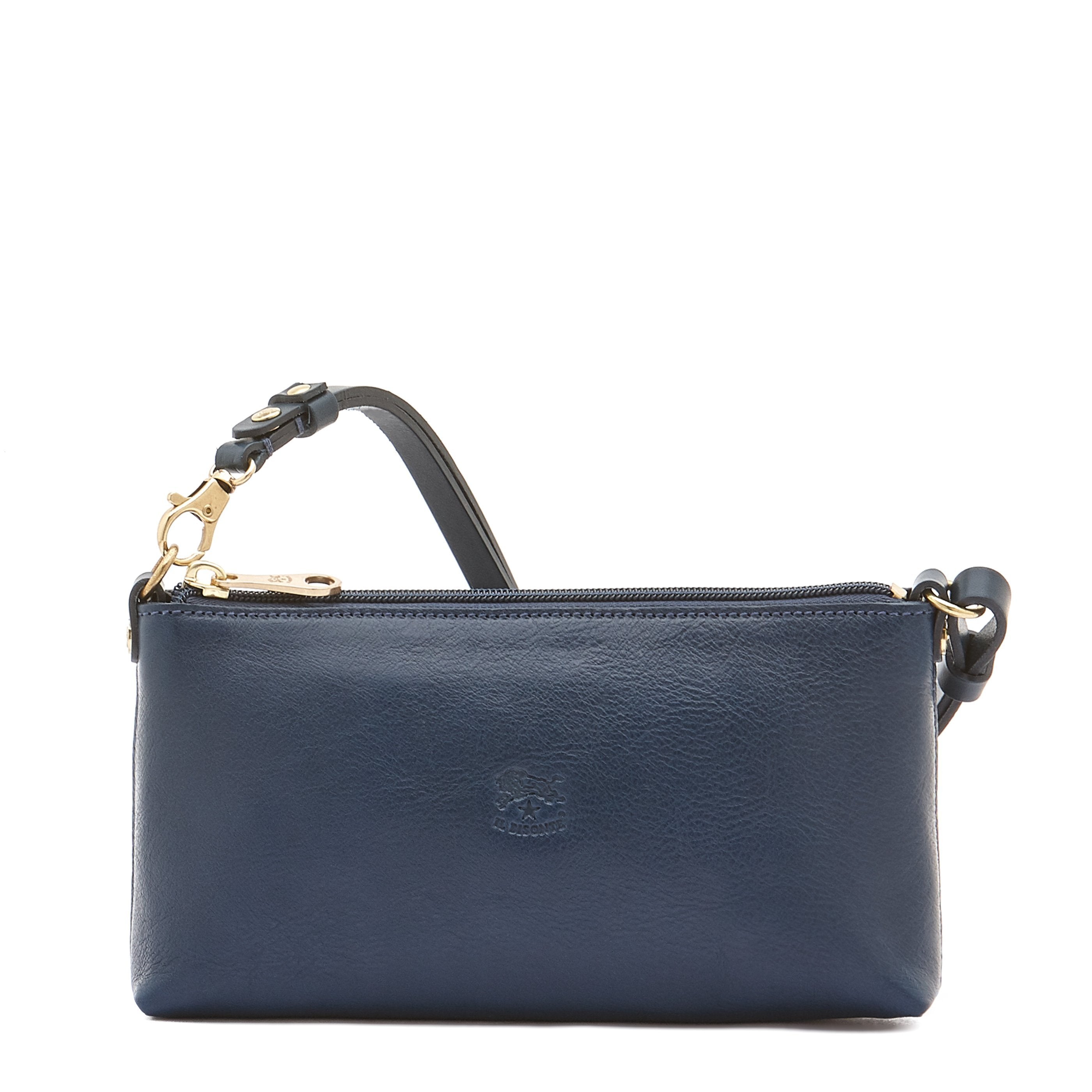 Salina | Women's shoulder bag in leather color blue