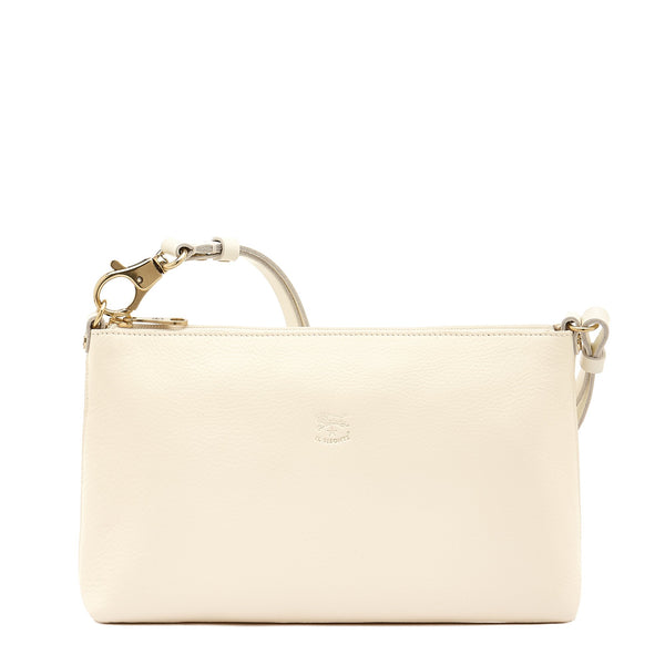 Salina | Sac epaule pour femme en cuir couleur blanc