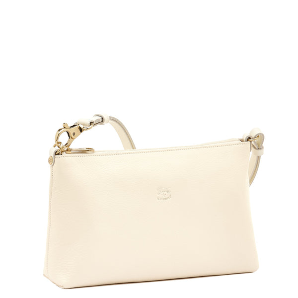 Salina | Sac epaule pour femme en cuir couleur blanc