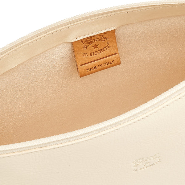 Salina | Sac epaule pour femme en cuir couleur blanc