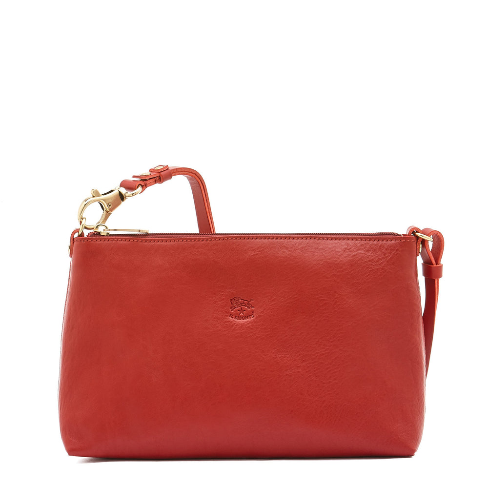 Salina | Women's shoulder bag in leather color red