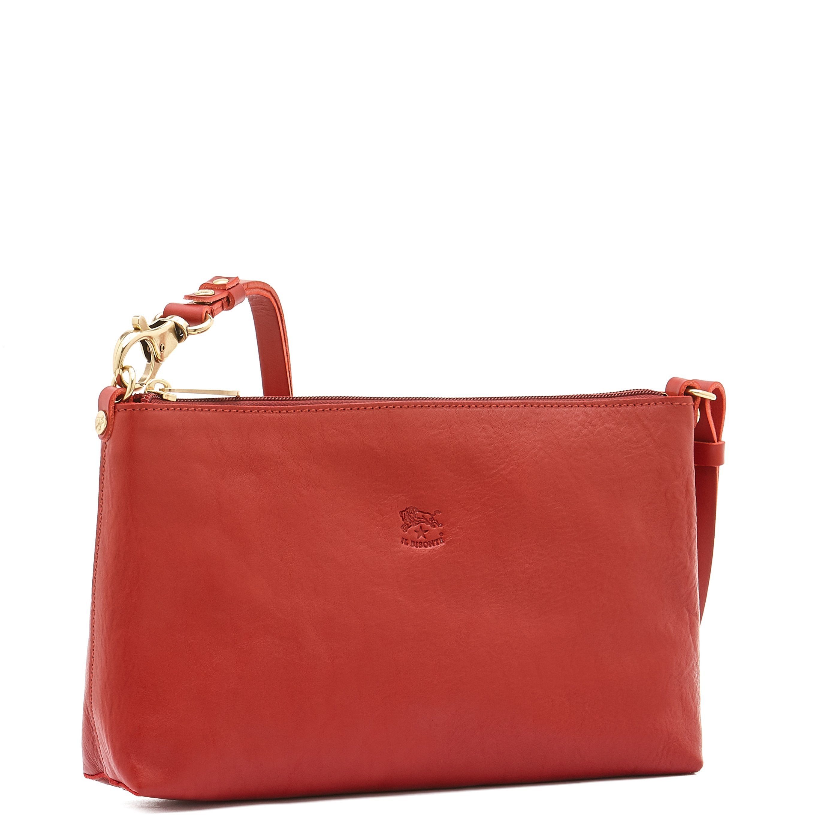 Salina | Women's shoulder bag in leather color red