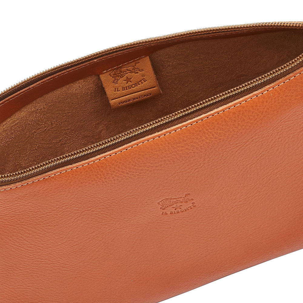 Salina | Women's shoulder bag in leather color caramel