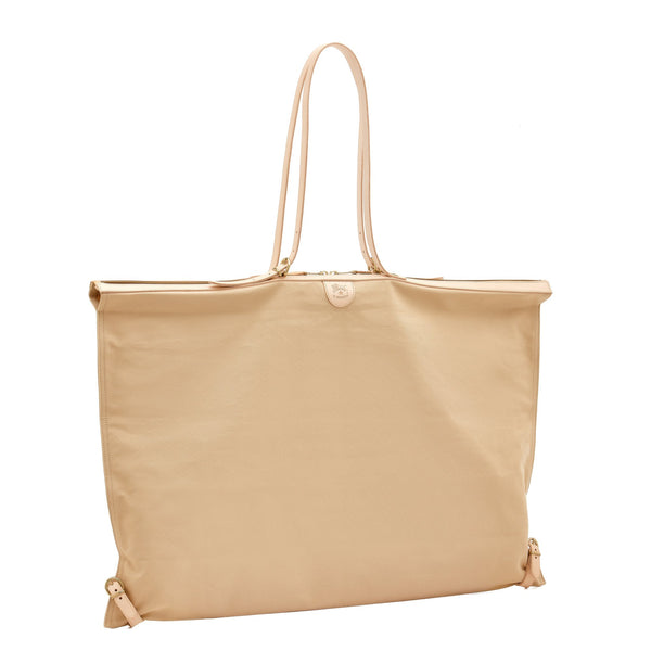 Caramella  | Sac epaule pour femme en tissu couleur naturel