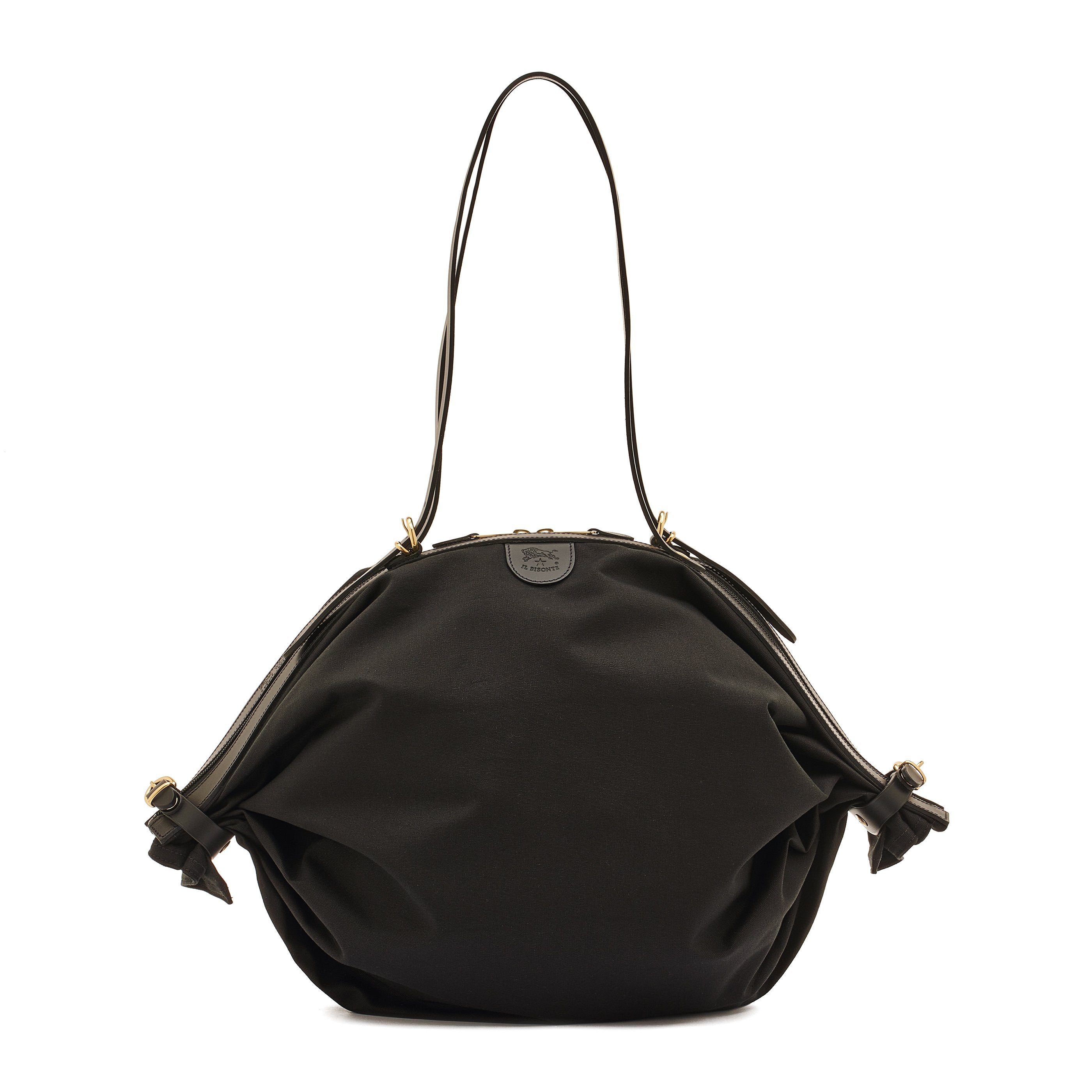 Caramella  | Women's shoulder bag in fabric color black/black