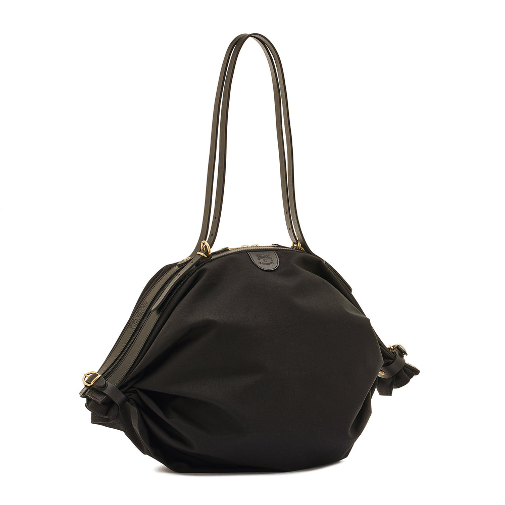 Caramella  | Women's shoulder bag in fabric color black/black