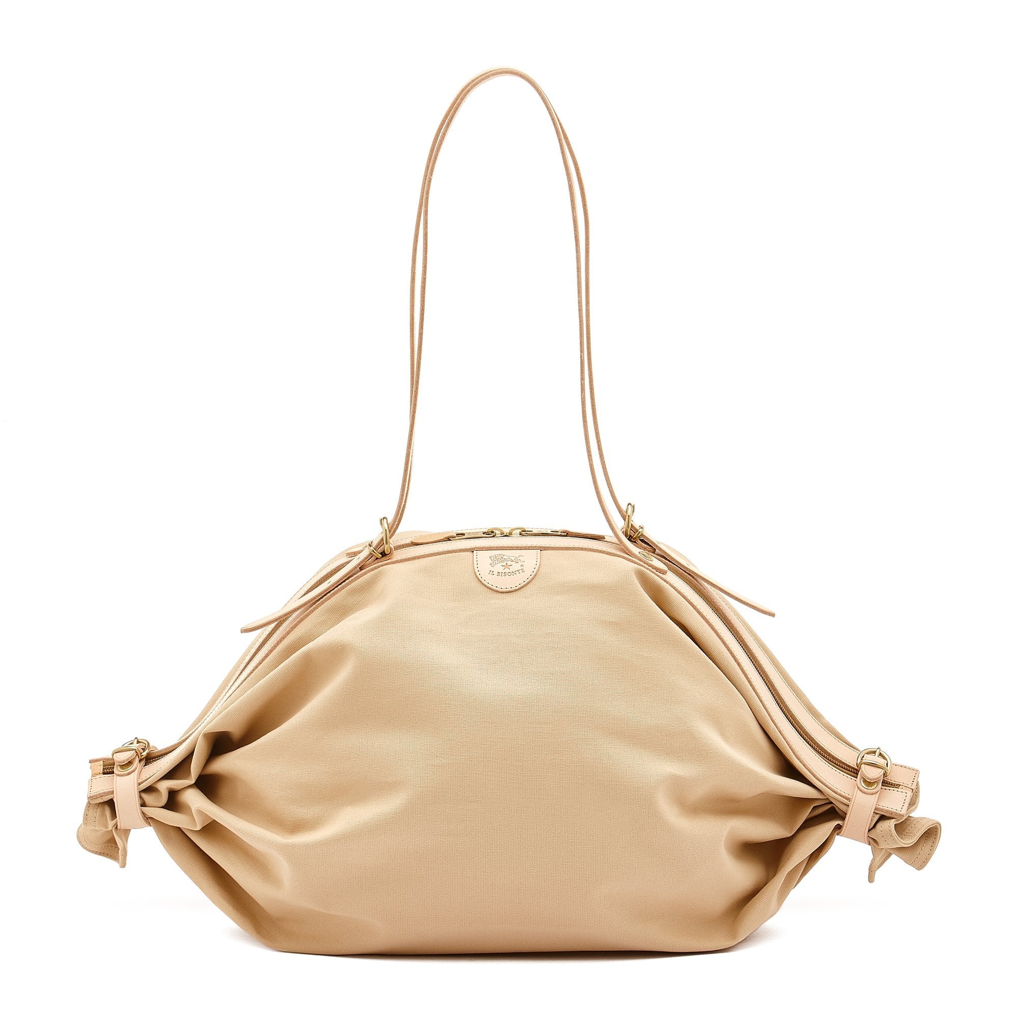 Caramella  | Women's shoulder bag in fabric color natural