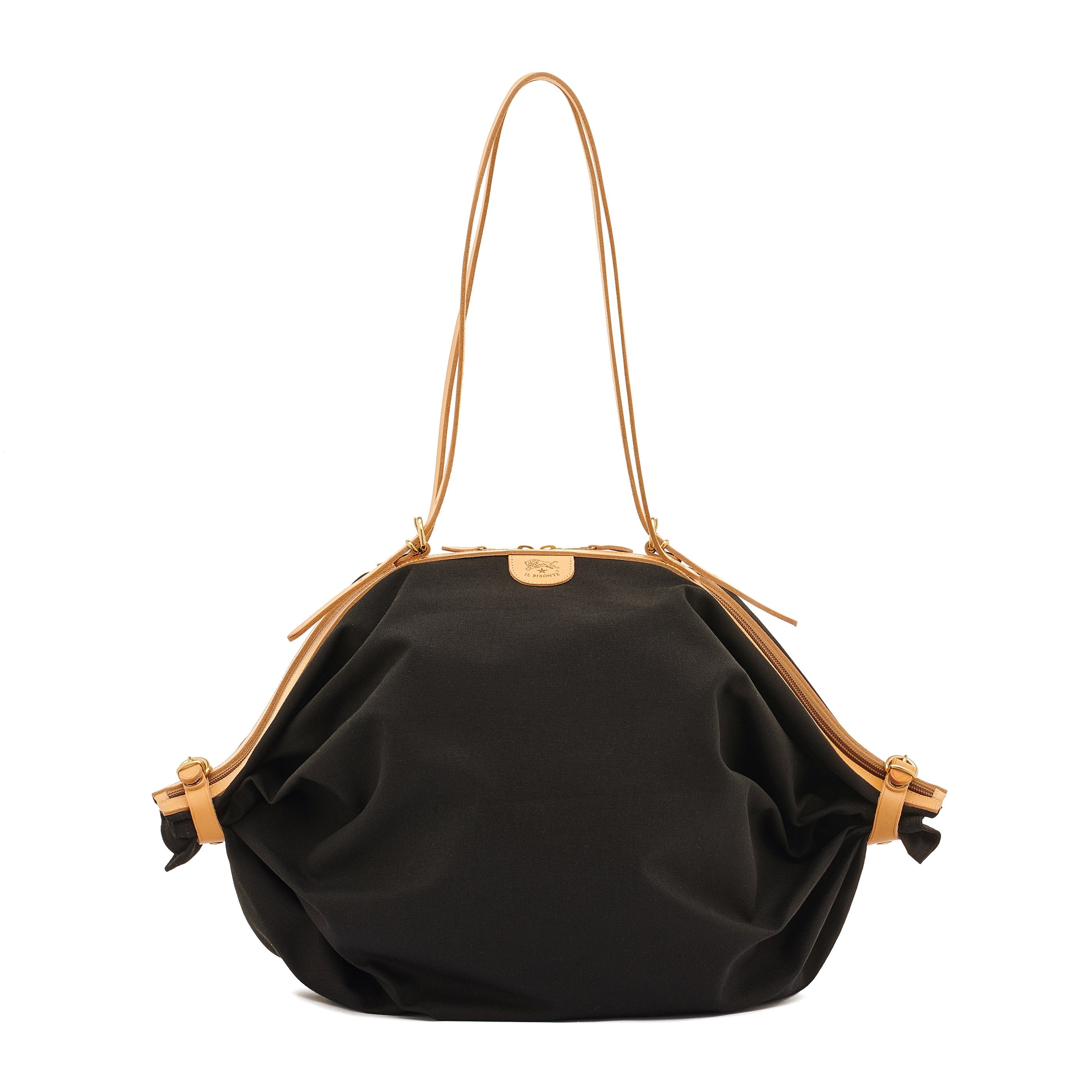 Caramella  | Borsa a spalla da donna in tessuto colore nero