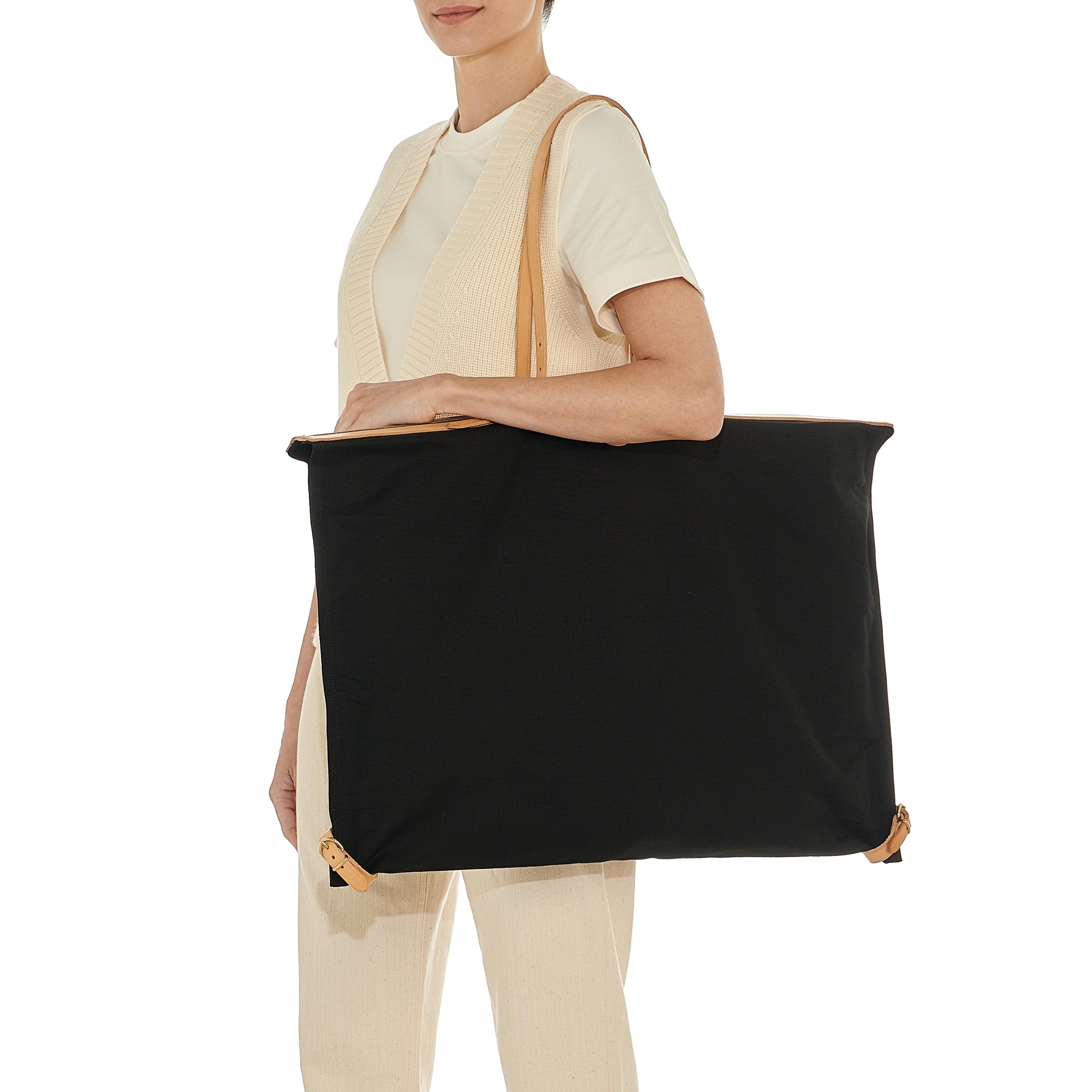 Caramella  | Borsa a spalla da donna in tessuto colore nero