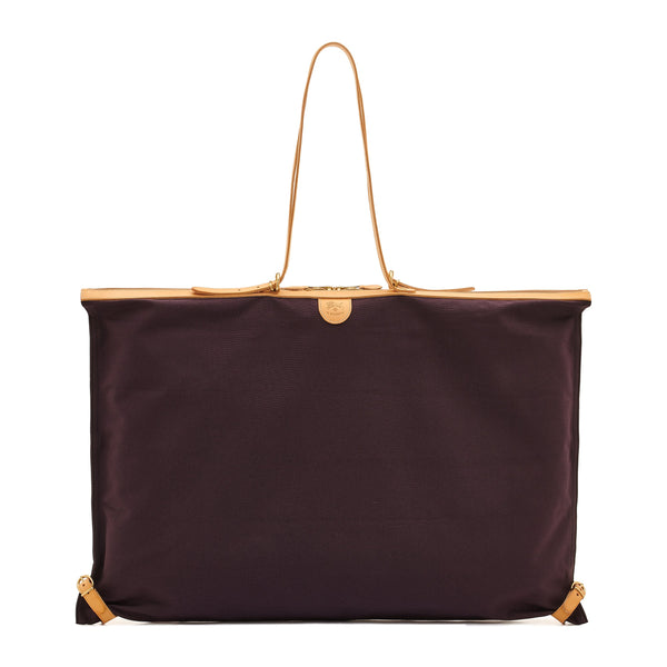 Caramella  | Women's shoulder bag in fabric color blue/natural