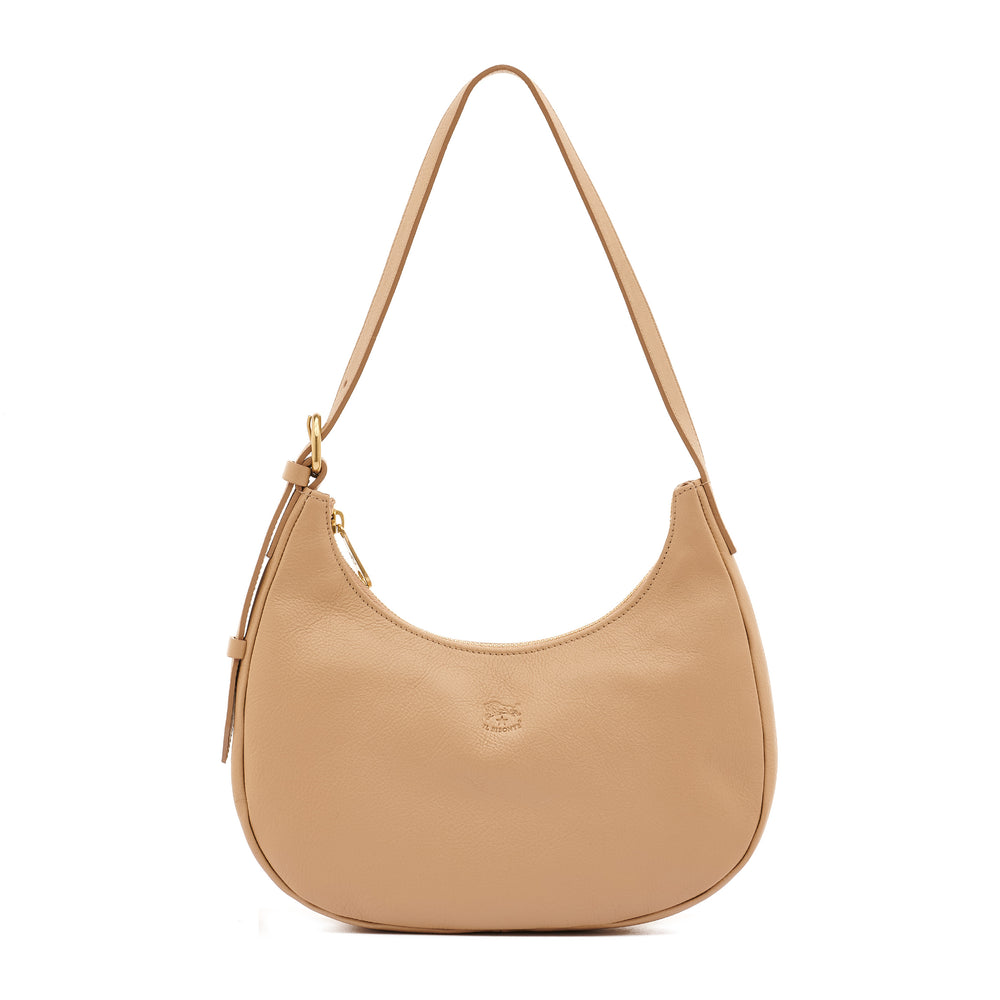 Belcanto | Women's shoulder bag in leather color caffelatte