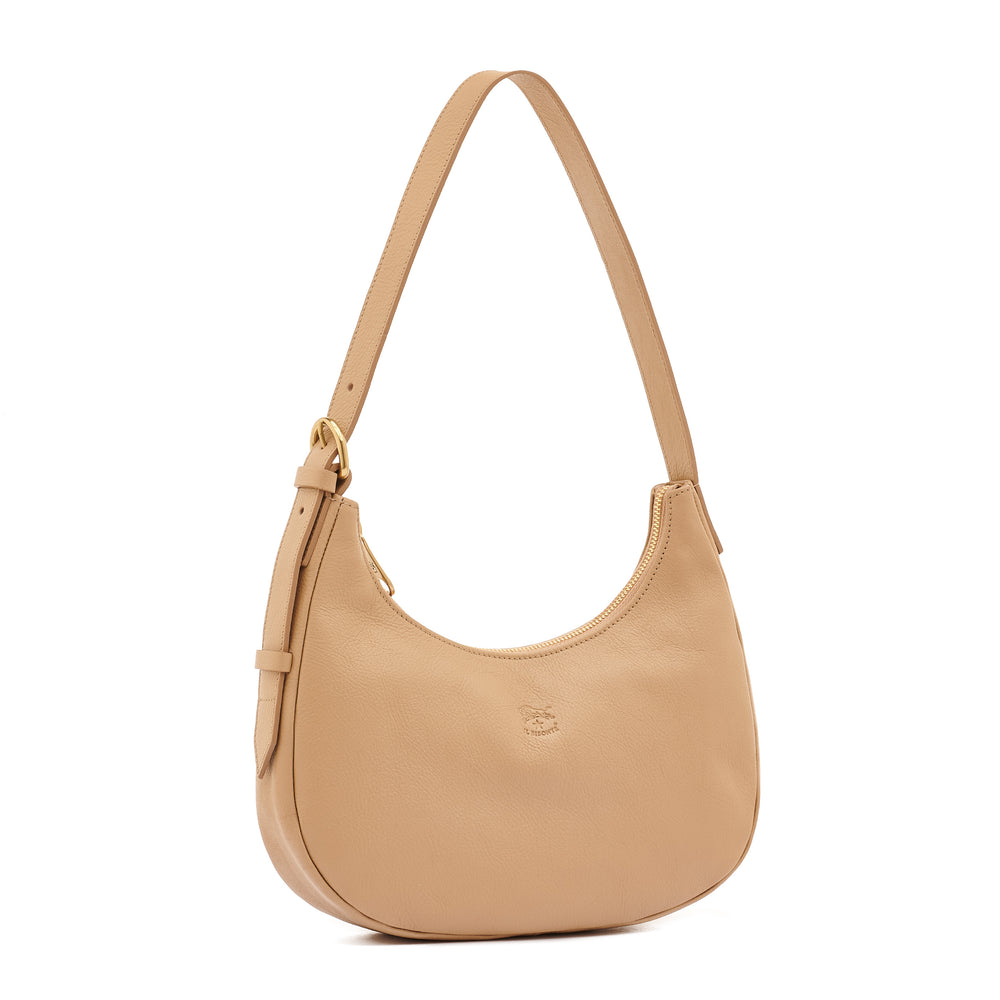 Belcanto | Women's shoulder bag in leather color caffelatte