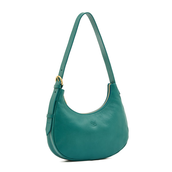 Belcanto | Women's shoulder bag in leather color polinesia