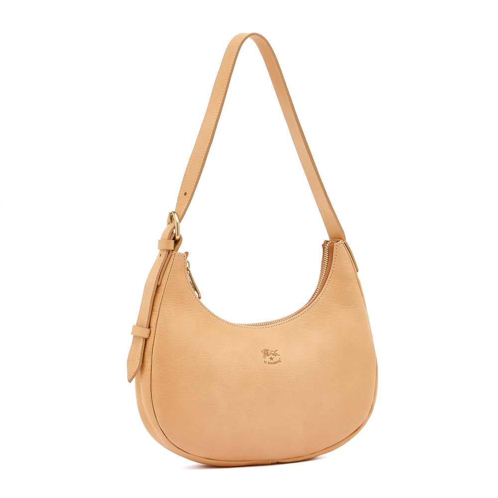 Belcanto | Women's shoulder bag in leather color natural