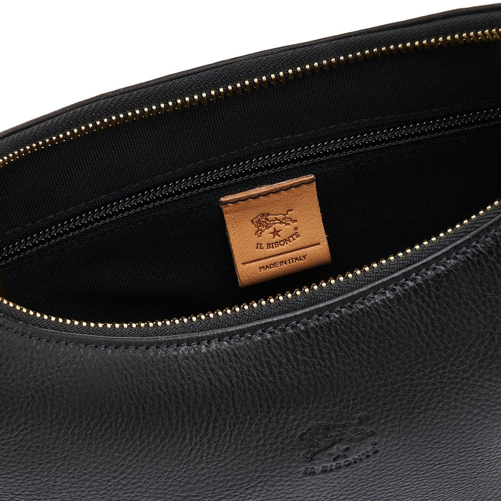 Belcanto | Women's shoulder bag in leather color black