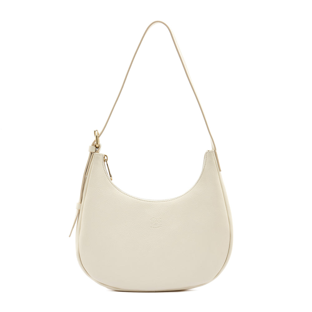 Belcanto | Borsa a spalla da donna in pelle colore latte