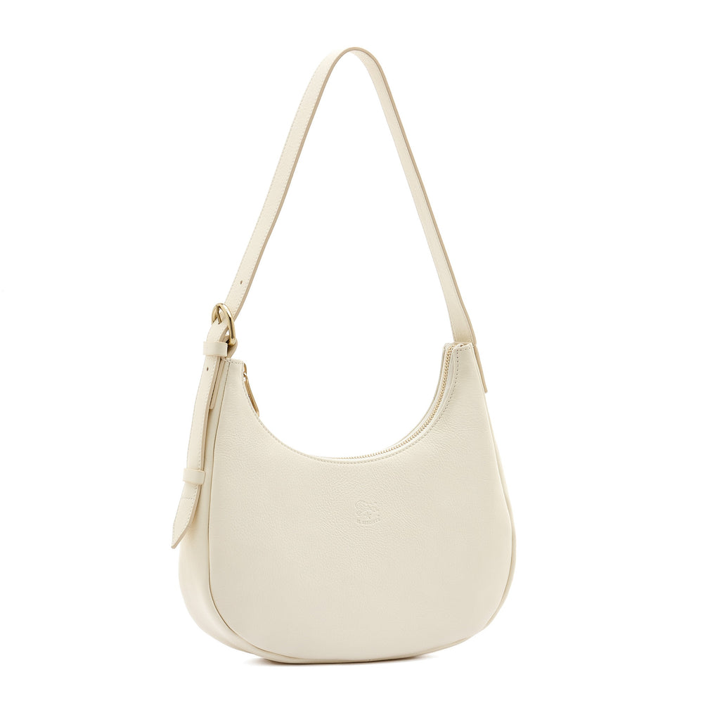 Belcanto | Borsa a spalla da donna in pelle colore latte