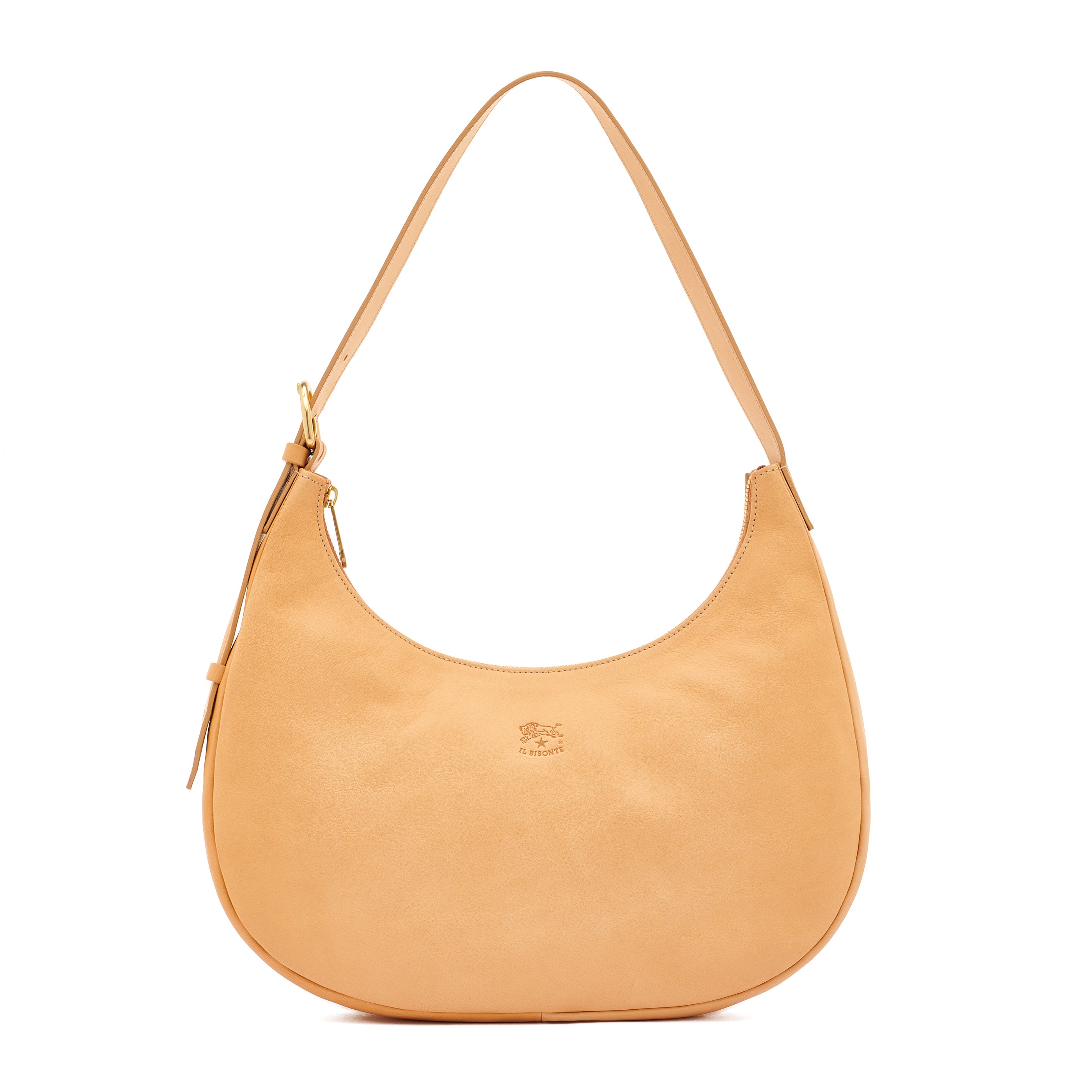 Belcanto | Sac epaule pour femme en cuir couleur naturel