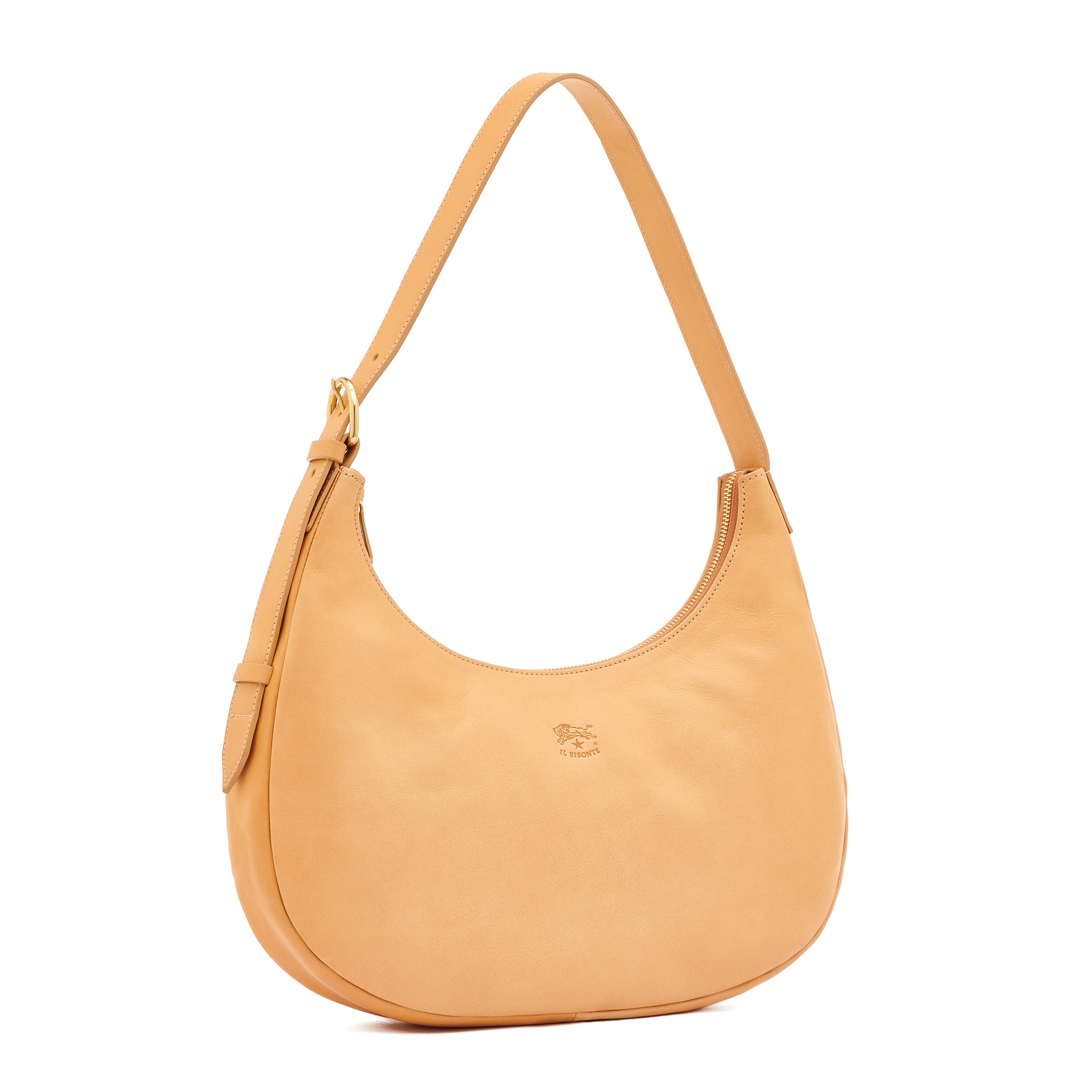 Belcanto | Sac epaule pour femme en cuir couleur naturel