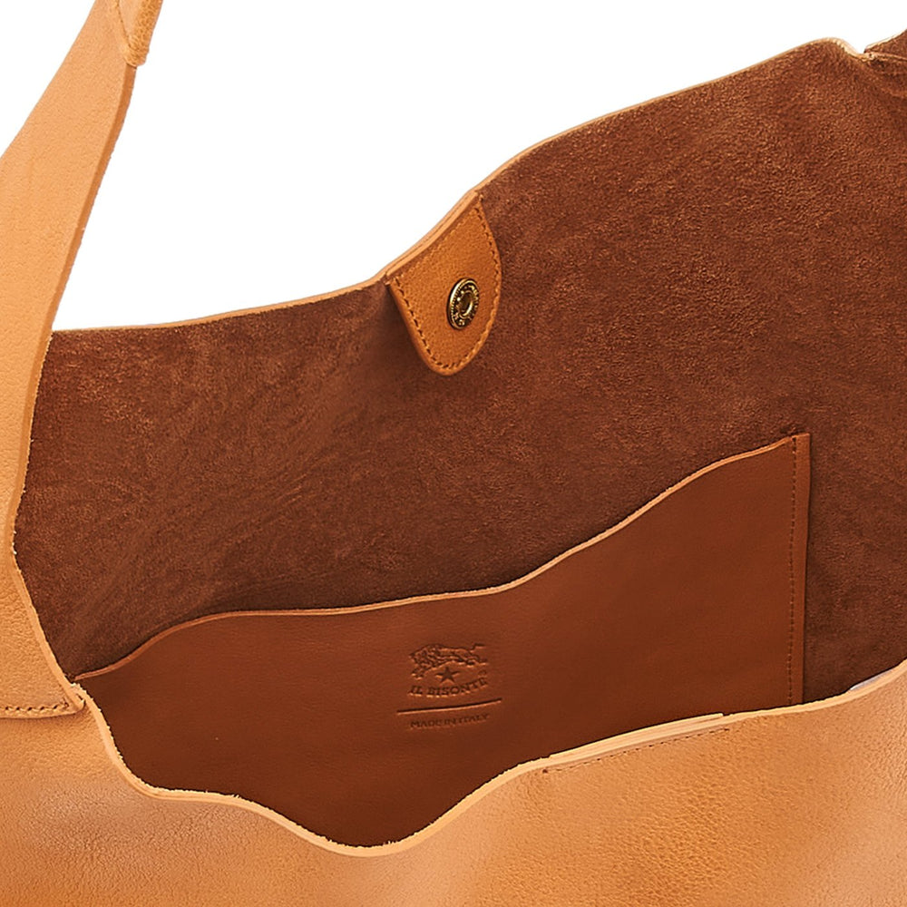 Le laudi | Women's shoulder bag in vintage leather color natural