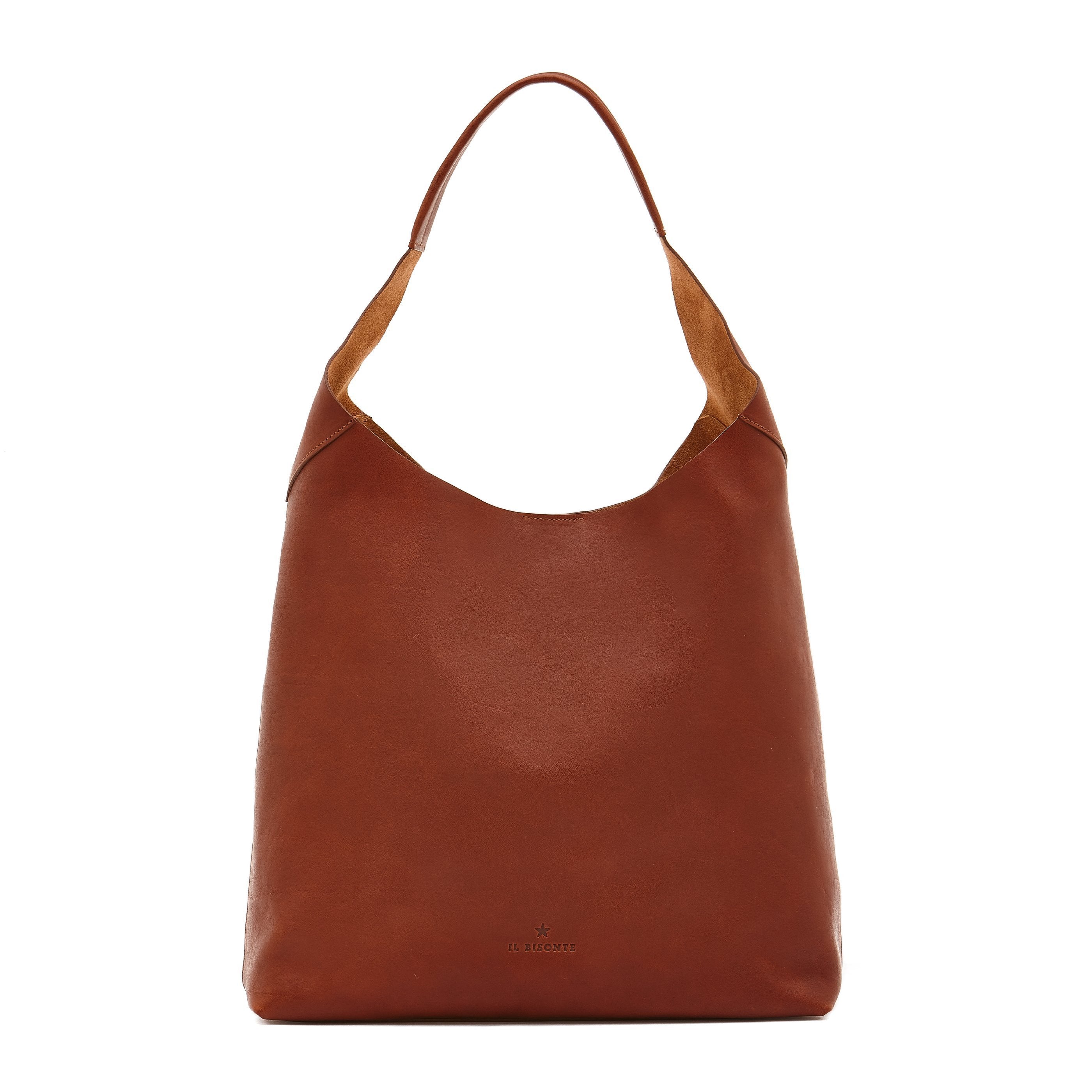 Le laudi | Women's shoulder bag in vintage leather color sepia