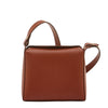Maggio | Women's shoulder bag in leather color red ruggine