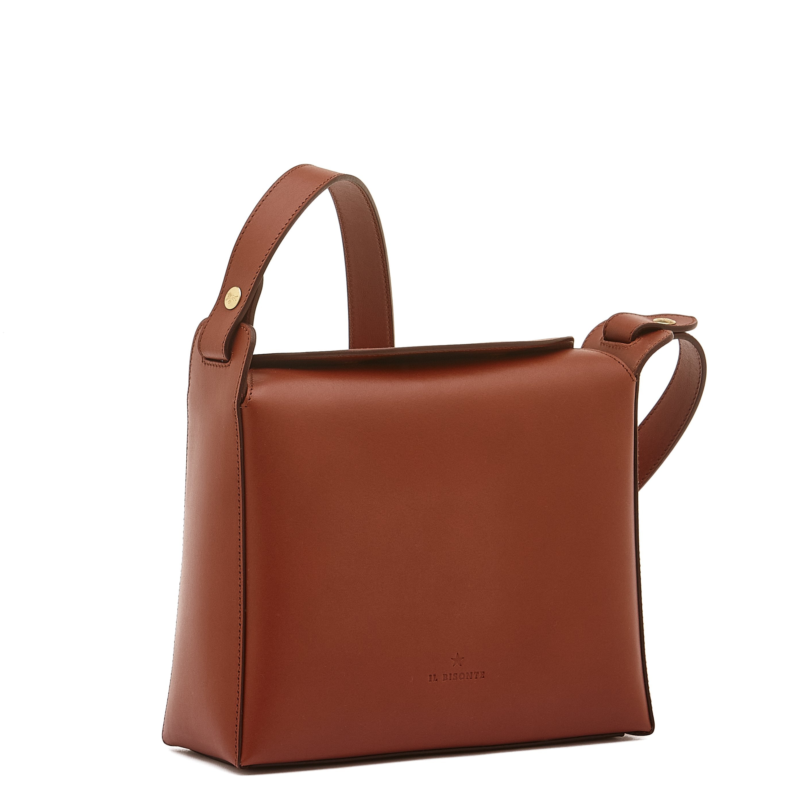 Maggio | Women's shoulder bag in leather color red ruggine