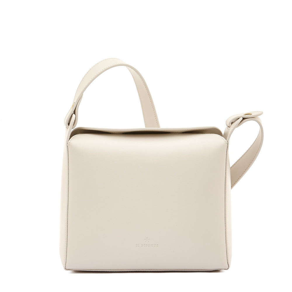 Maggio | Women's shoulder bag in leather color white seal