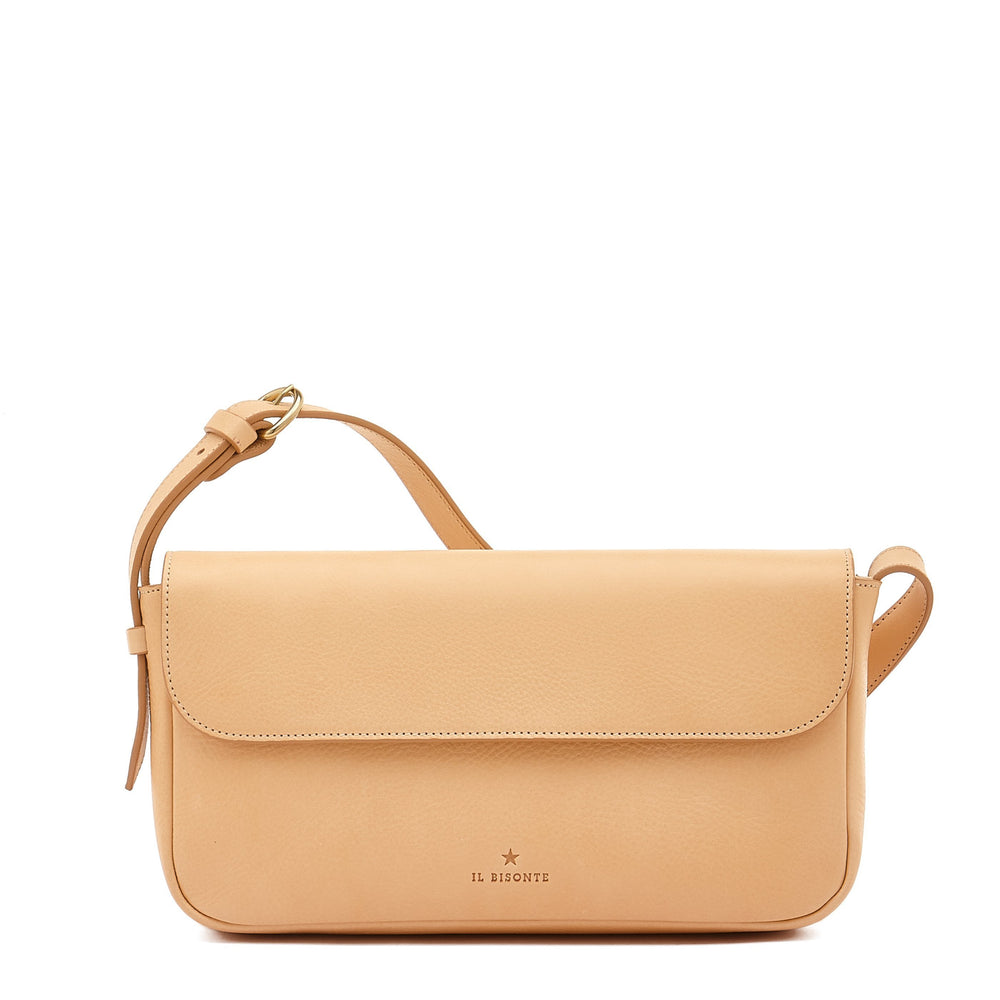 Studio | Sac epaule pour femme en cuir couleur naturel