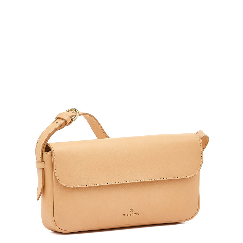 Studio | Sac epaule pour femme en cuir couleur naturel