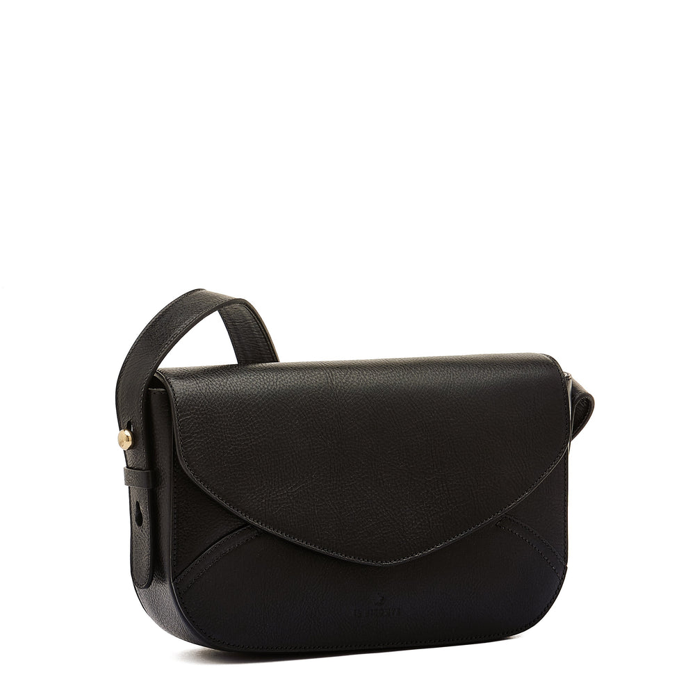 Esperia | Women's shoulder bag in leather color black