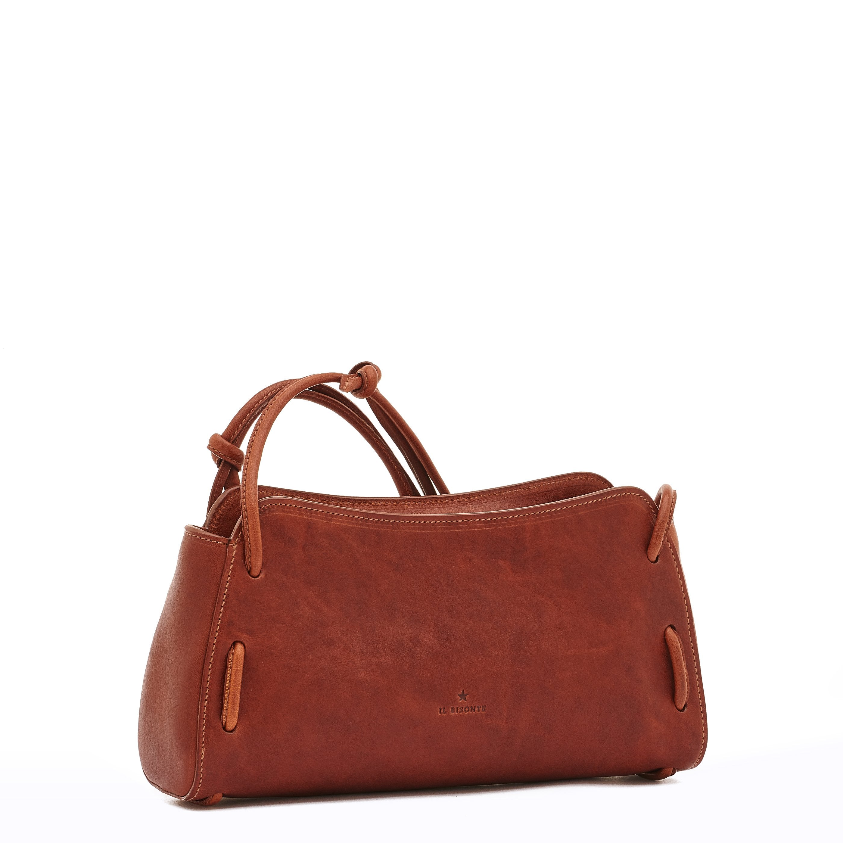 Snodo | Sac epaule pour femme en cuir vintage couleur sépia